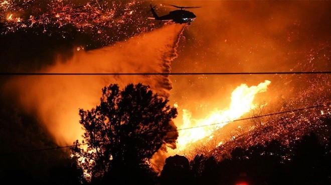 ABD'de 40 bin dönümlük dev yangın