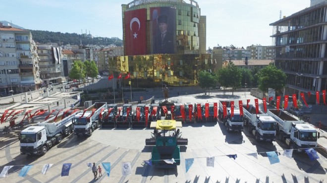 Aydın Büyükşehir'in yeni araç filosu yola çıktı