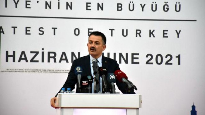Bakan Pakdemirli, rakamlarla açıkladı: İzmir tarım ve hayvancılığın merkez üssü