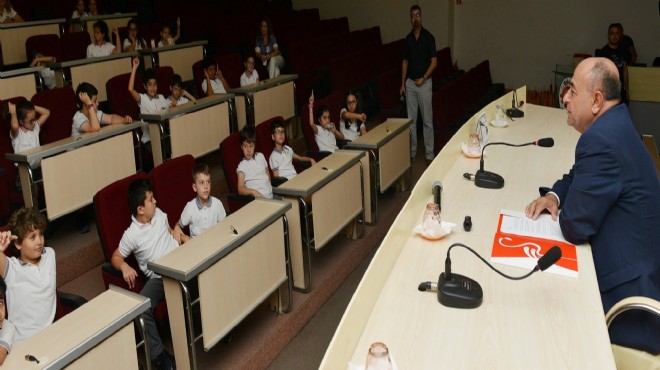 Başkan Arslan'dan çocuklara yerel yönetimler dersi