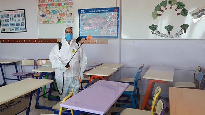 Bayraklı'da okullar eğitime hazır