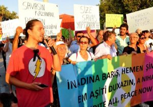 Bodrum’da ‘Barış istiyoruz’ eylemi 