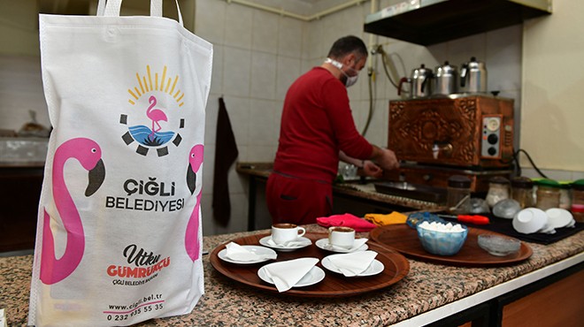 Çiğli'de kahvehanelere normalleşme desteği