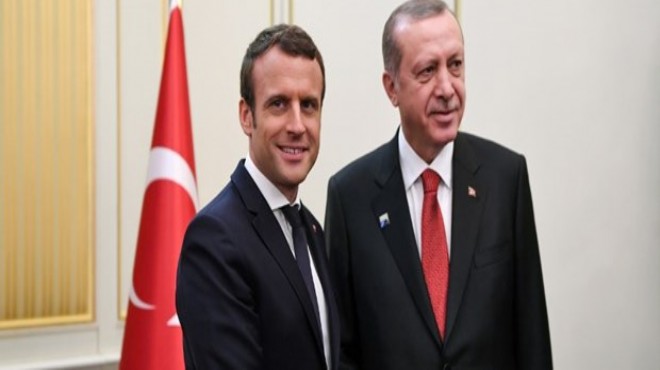 Cumhurbaşkanı Erdoğan, Macron'la görüştü