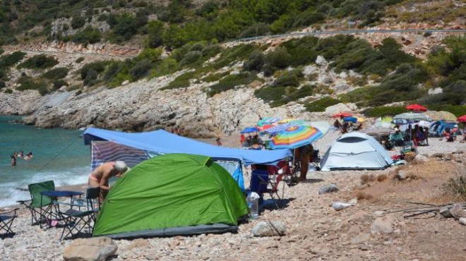 Datça'da kamp alanı dışına çadır kurana 3 bin 150 TL ceza!