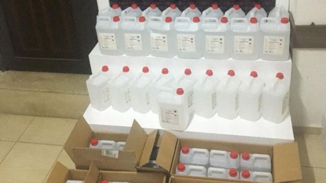 Didim'de 250 litrelik kaçak etil alkol operasyonu