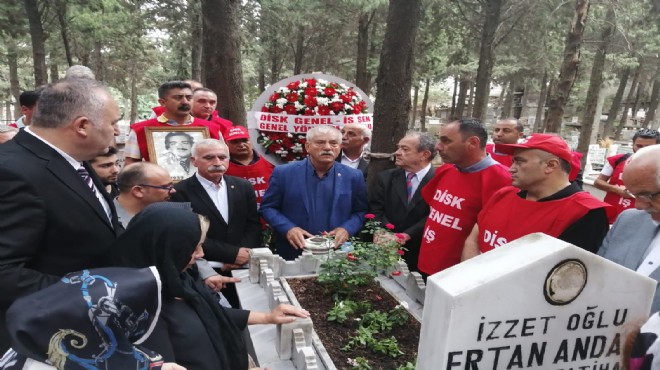 DİSK'li Ertan Andaç mezarı başında anıldı