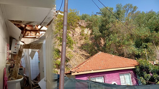 Evi hasar gören aileye Büyükşehir'den yardım eli
