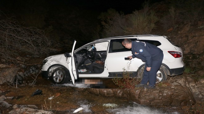 Fethiye'de otomobil dereye düştü: 1 ölü