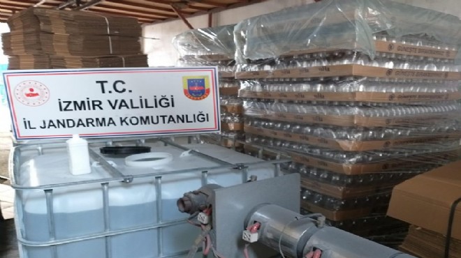 İzmir'de 2 bin 500 litre sahte dezenfektan ele geçirildi