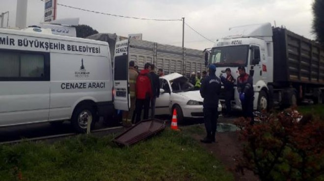 İzmir'de feci kaza: Son yolculuğu oldu