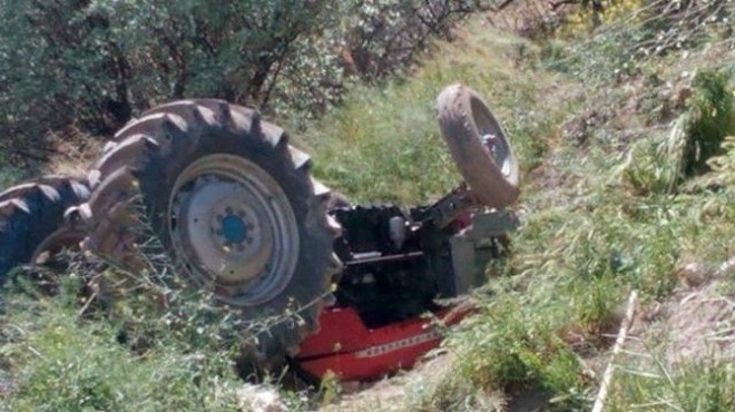 İzmir'de feci kaza: Traktörün altında can verdi