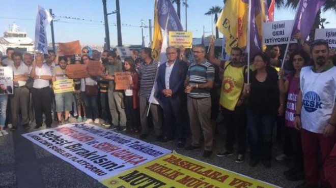 İzmir'de Gülmen ve Özakça'nın tutuklanması protesto edildi