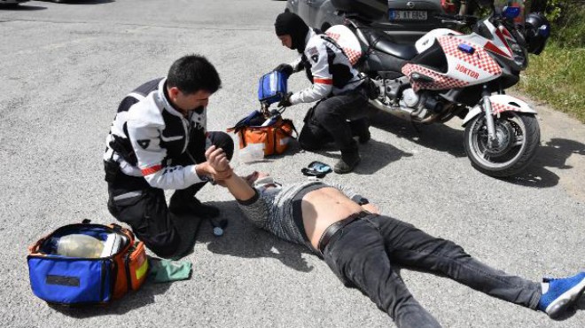 İzmir'de hayat kurtaran motorize doktorlar