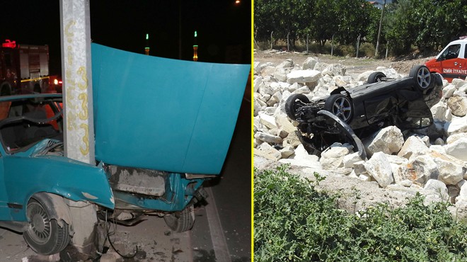 İzmir'de iki ayrı ilçede iki kaza!