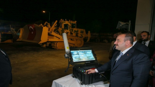 İnsansız iş makineleri İzmir'den yola çıkıyor