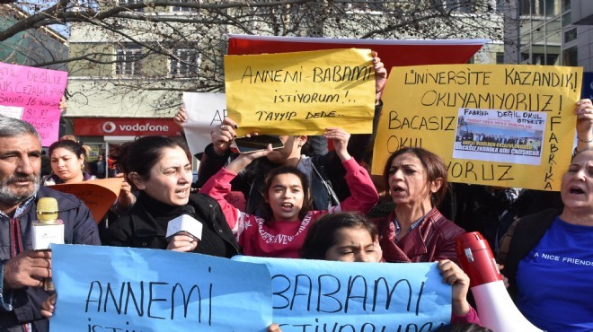 İzmir'de mahkum yakınlarından 'af' eylemi