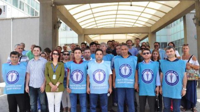 İzmir'de Sağlık Sen'den toplu sözleşme açıklaması