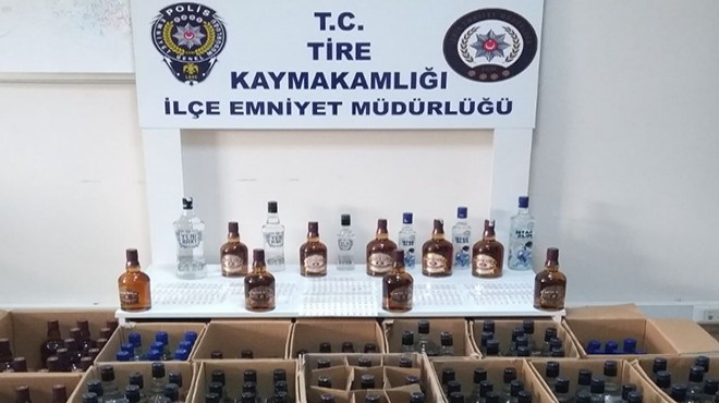 İzmir'de sahte içki operasyonu!