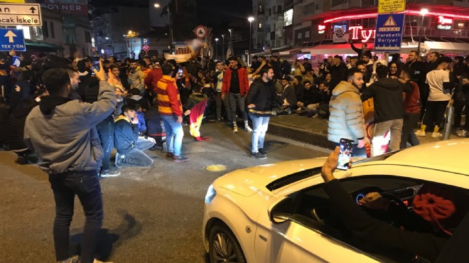 İzmir'de yaşayan Galatasaraylılar galibiyeti kutladı