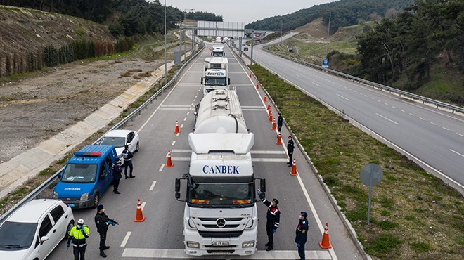 İzmir sınırında denetimler sürüyor