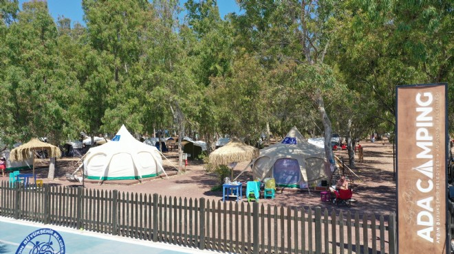 İzmirli kampseverlerin yeni adresi Ada Camping