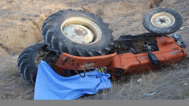 Manisa'da feci kaza: Traktörün altında can verdi!