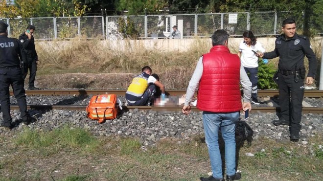 Manisa'da trenin çarptığı yaşlı adam hayatını kaybetti
