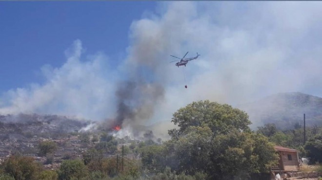 Marmaris'te yangın: 1 hektarlık alan zarar gördü