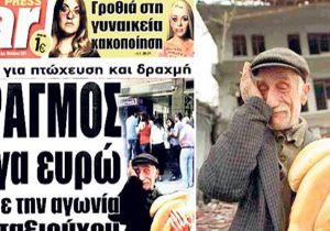 Yunan Gazetesi Eşref Amca'yı manşet yaptı! 