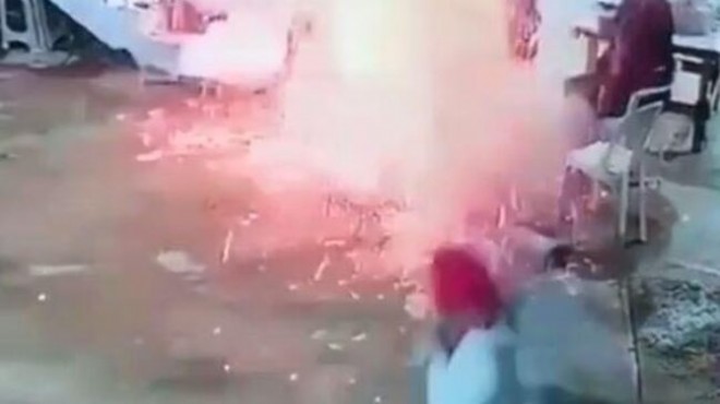 Torbalı'da panik anları: Cam konserve kutusu bomba gibi patladı!