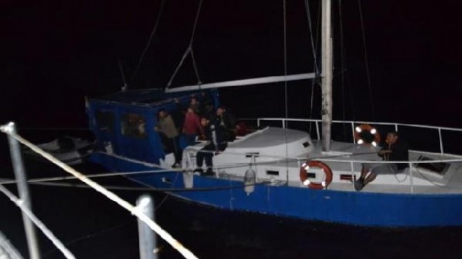 Yelkenliye mülteci operasyonu: 53 gözaltı!