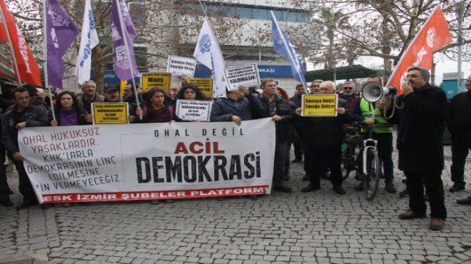 KESK'ten İzmir'de 'ek zam' eylemi
