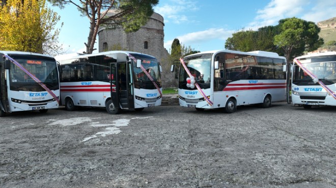 16 araçla hizmet verecek... İZTAŞIT Bergama'da yola çıkıyor!