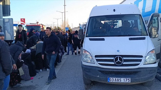 İşçi servisi ile TIR çarpıştı: 14 yaralı