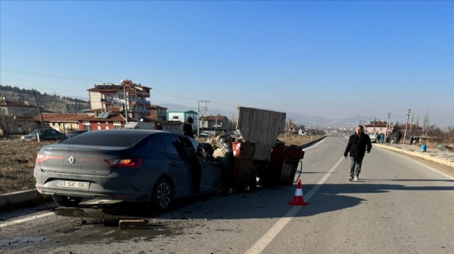 Afyonkarahisar'da feci kaza: 5 kişi yaralandı