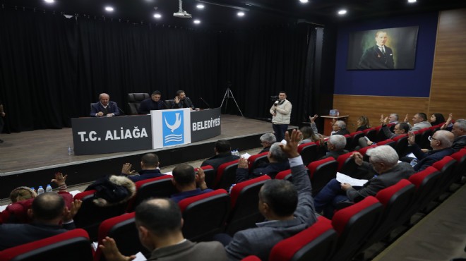 Aliağa'da belediye meclisi toplandı