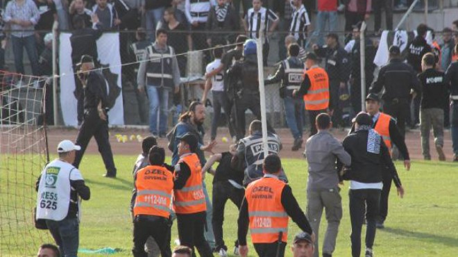 Altaylı futbolculara coplu müdahale!