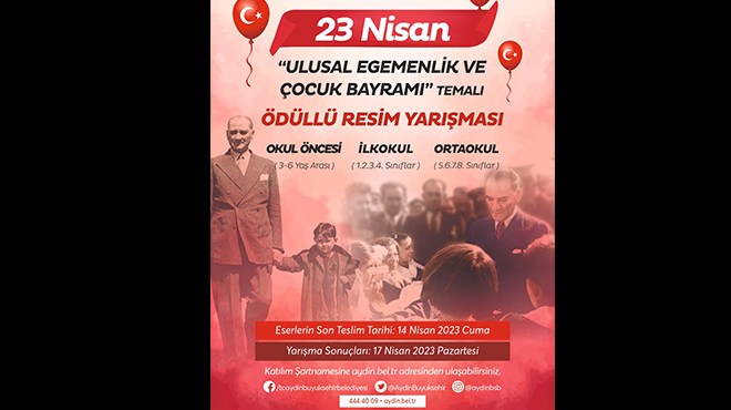 Aydın'da 23 Nisan'a özel resim yarışması!