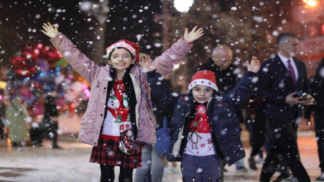 Aydınlılar yeni yıla kar yağışıyla giriyor