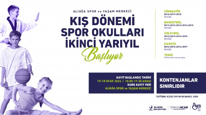 AYM’de Kış Dönemi Spor Okulları kayıtları başlıyor