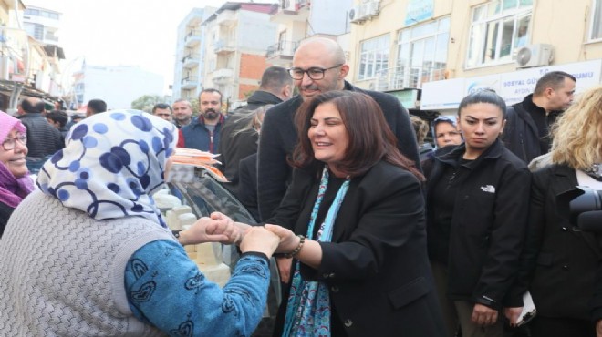 Başkan Çerçioğlu Germencik Pazarı'nda vatandaşlarla bir araya geldi