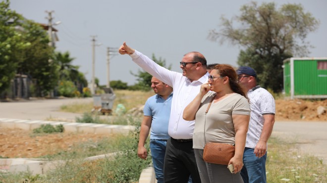 Başkan Çiçek sahada denetimde