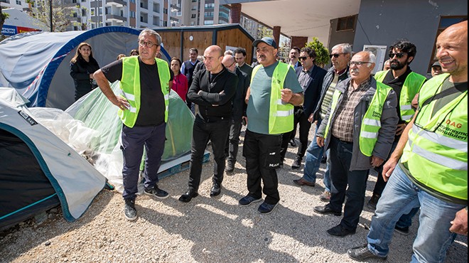 Başkan Soyer'den Hatay'da İzmir Dayanışma Gönüllüleri'ne ziyaret