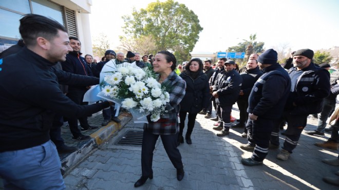 Belediye emekçilerinden Sengel'e alkışlı karşılama