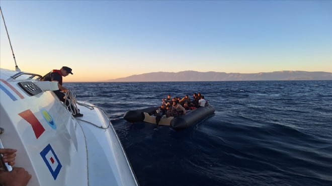 Bodrum'da 34 düzensiz göçmen kurtarıldı