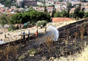 İzmir'deki antik kentte yangın paniği 