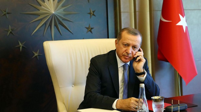 Cumhurbaşkanı Erdoğan'dan kritik telefon