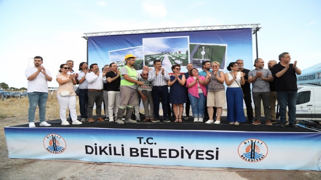 Dikili'de düğün salonu temeli atıldı