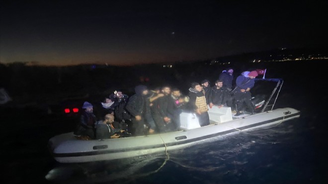 Ege'de ölüm yolculuğu: 17 göçmen kurtarıldı!